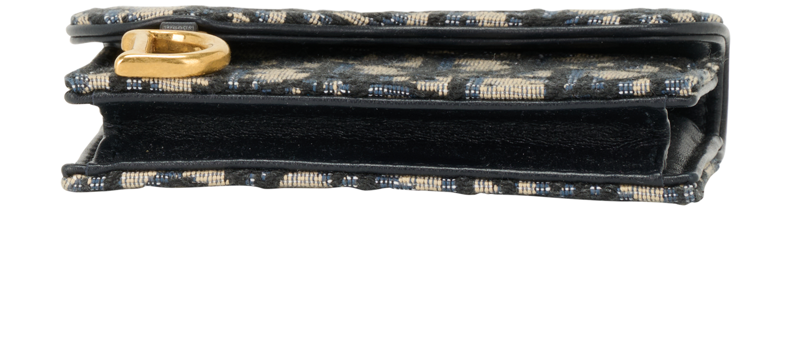 Christian Dior Saddle Card Holder, &pound;220, Accessories, Blue, Canvas, Top view